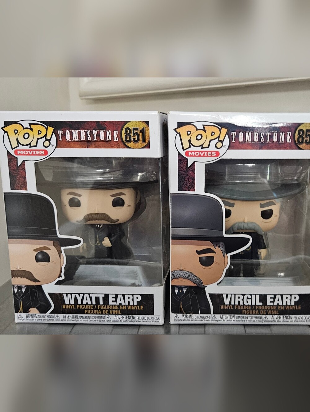Funko Pop! Movies Wyatt Earp & Virgil Earp Duo - Black, Gray